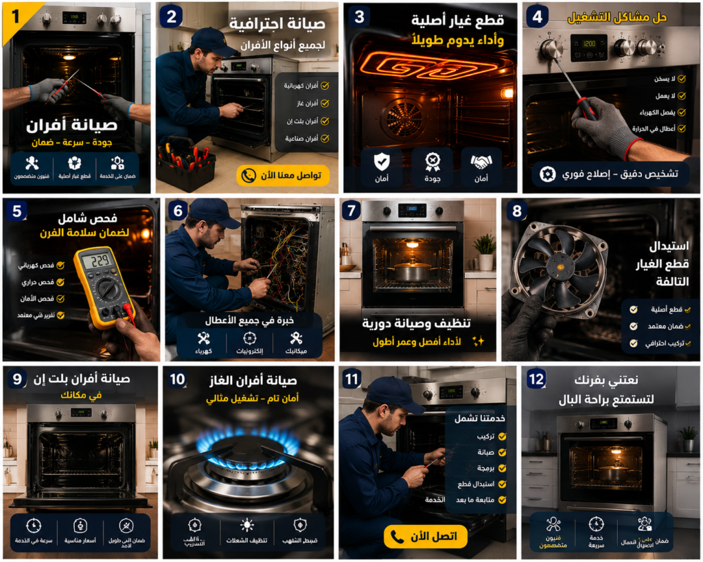شركة صيانة افران بقيق 0539351448